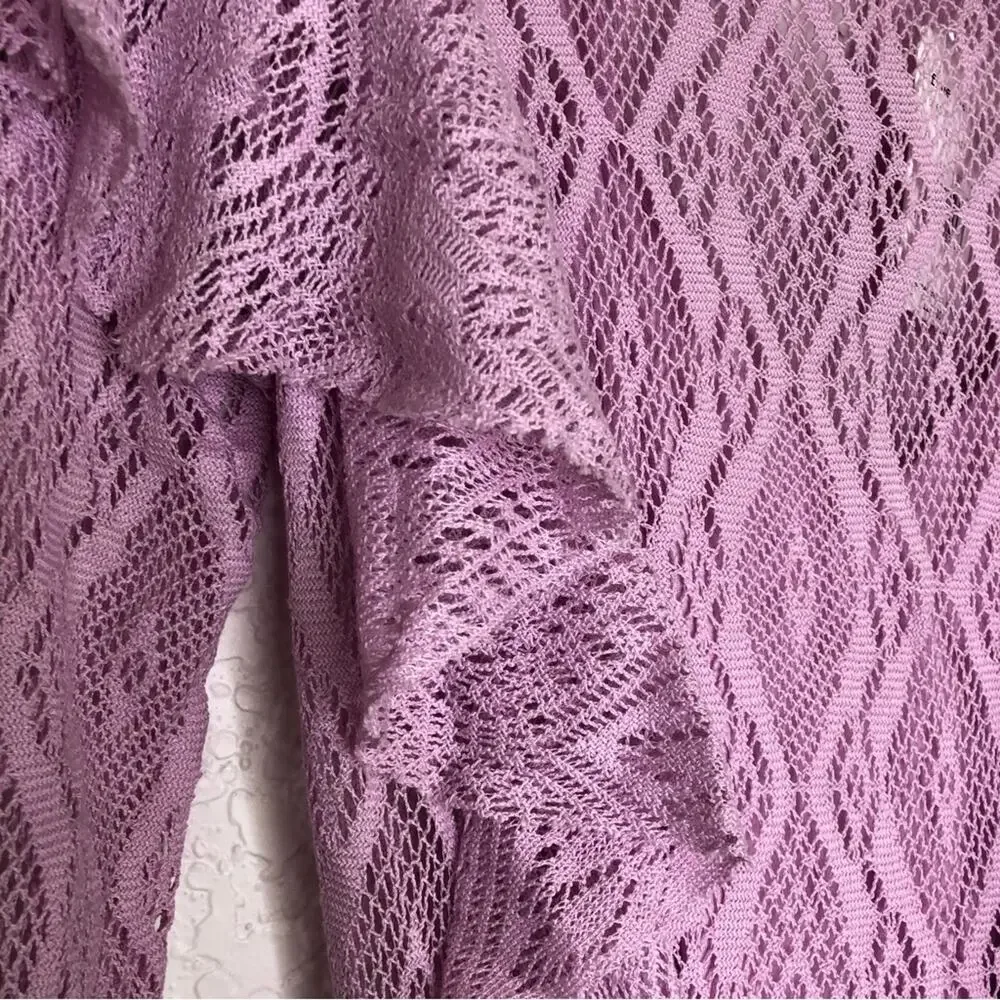 Free People wisteria pink purple lace ruffle dress size Extra Small NWT